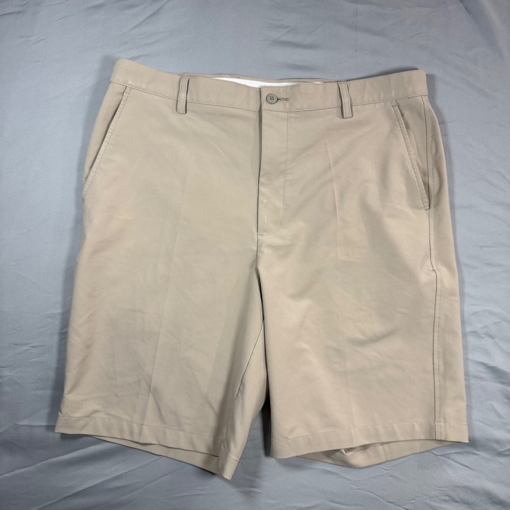 FootJoy Performance Golf Shorts Khaki Tan Mens 38 (Fits 37W) Stretch Preppy